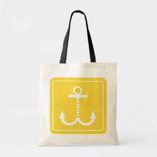 Anchors Away Budget Tote - Yellow and White Bag