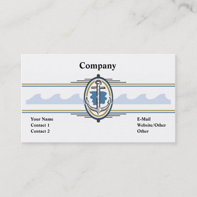 Anchors Away Business Card (Front)
