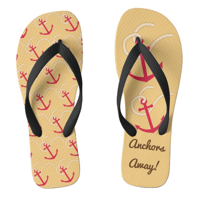 Anchors Away Flip Flops (Footbed)