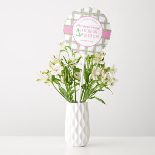 Anchors Away Girl Nautical Baby Shower Balloon