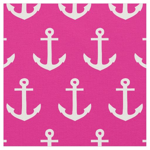 Anchors Away in Hot Pink | Fabric