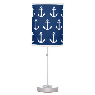 Anchors Away in Navy   Table Lamp