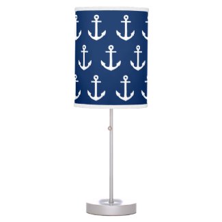 Anchors Away in Navy | Table Lamp
