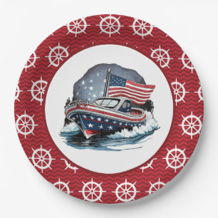 Anchors Away Paper Plates