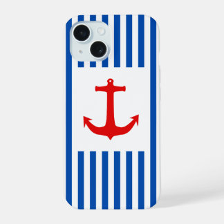 Anchors Away Phone Case (Red and Blue)