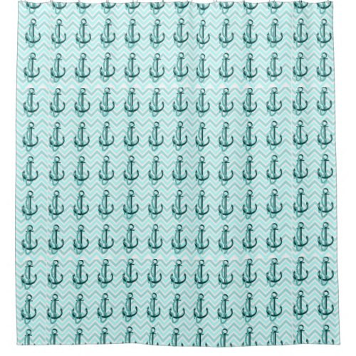 Anchors Away Shower Curtain