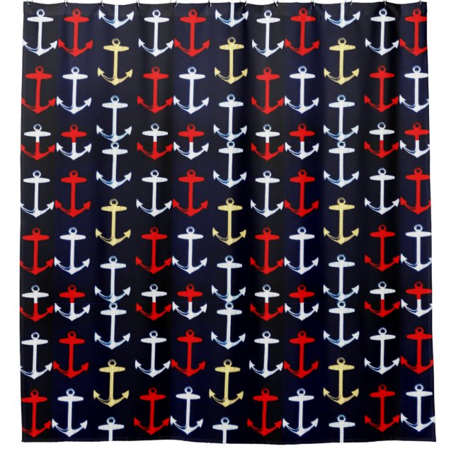 Anchors Away Shower Curtain (Front)