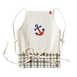 Anchors Away Zazzle HEART Apron