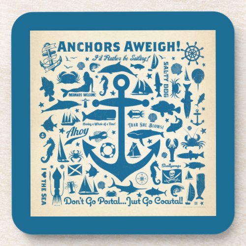Anchors Aweigh Beverage Coaster