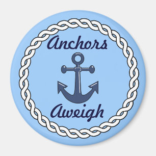 Anchors Aweigh Blue Magnet