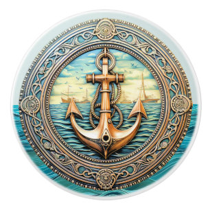 Anchors Aweigh  Ceramic Knob