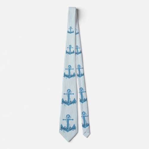Anchors Aweigh Fathers Day Neck Tie