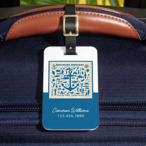 Anchors Aweigh Luggage Tag