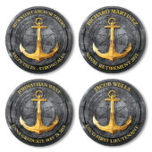 Anchors Aweigh Nautical Round Wooden Wall Sign (Examples)