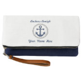 Anchors Aweigh Personalized Clutch (Front)