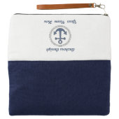 Anchors Aweigh Personalized Clutch (Outside Open)