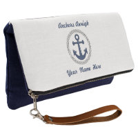 Anchors Aweigh Personalized Clutch