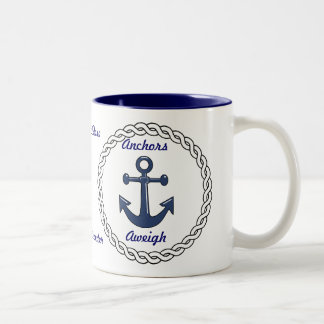 Anchors Aweigh Personalized Mug