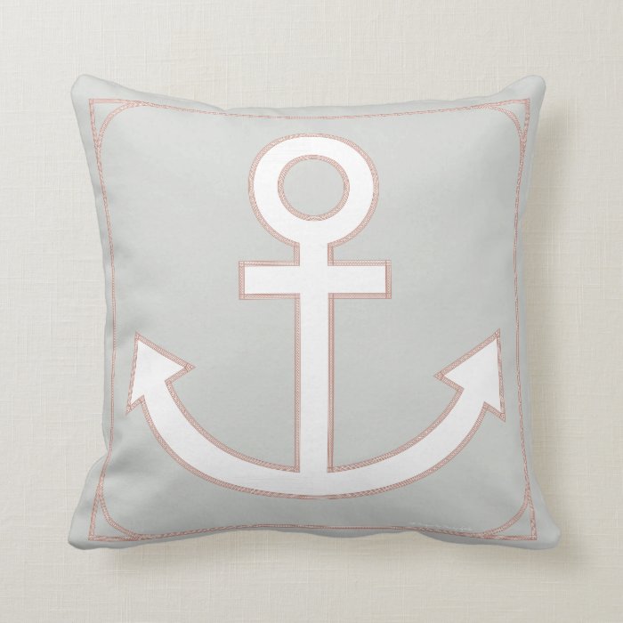 Anchors Aweigh Seafarer Pillow in Weathered