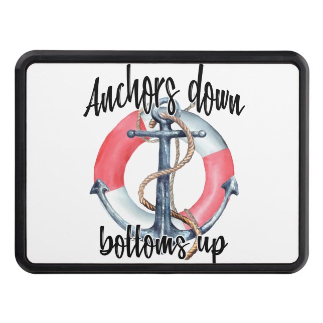 Anchors Down Bottoms Up Hitch Cover (Front)