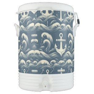 Anchors Down Deep Beverage Cooler