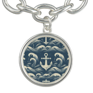 Anchors Down Deep Bracelet