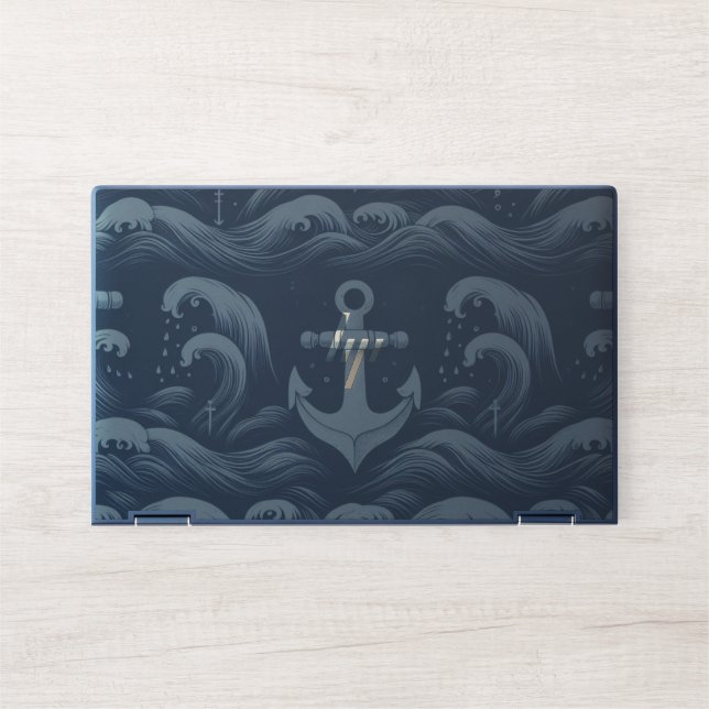 Anchors Down Deep HP Laptop Skin (Front)