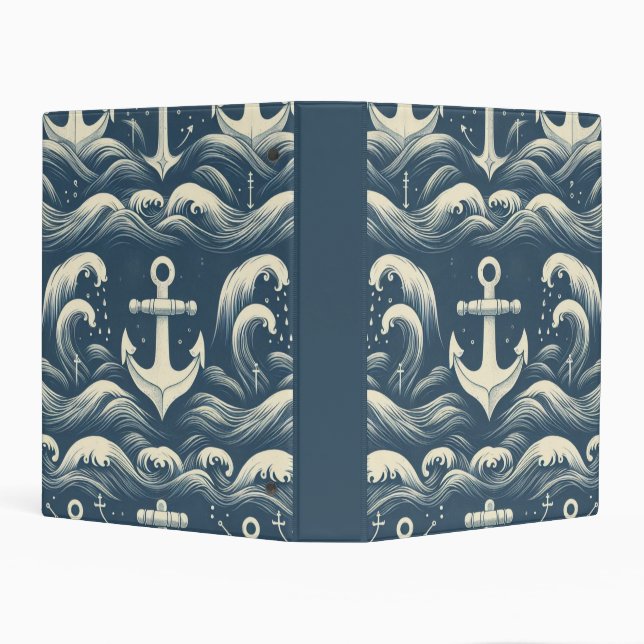 Anchors Down Deep Mini Binder (Background)