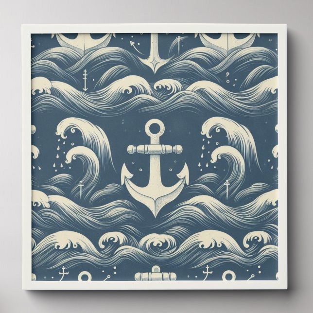 Anchors Down Deep Peel And Stick Photo Tile (Front Set)