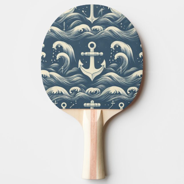 Anchors Down Deep Ping Pong Paddle (Front)