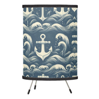 Anchors Down Deep Tripod Lamp