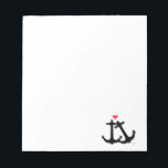 Anchors In Love Notepad<br><div class="desc">Original art by Benjamin Carlson</div>