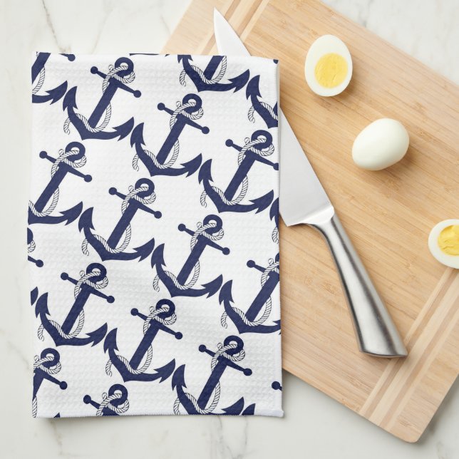 Anchors Kitchen Towel (Quarter Fold)