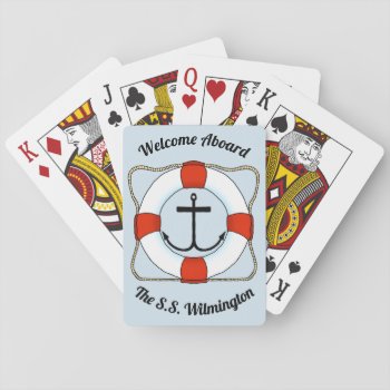 Anchors & Life Saver Playing Cards by Shenanigins at Zazzle
