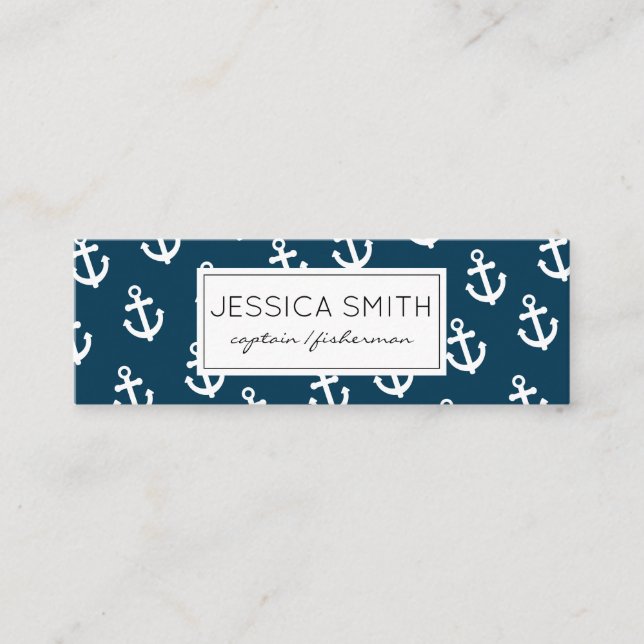 Anchors Mini Business Card (Front)