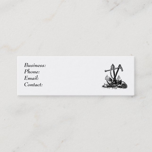 Anchors Mini Business Card (Front)