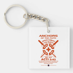 Anchors of the Faith Keychain