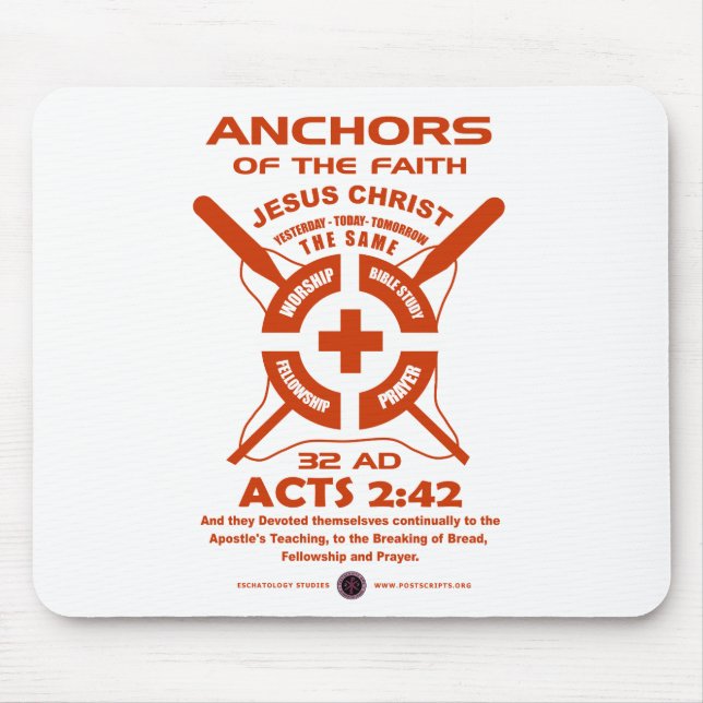 Anchors of the Faith Mouse Pad (Front)