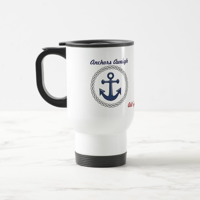 Anchors Personalized Group Cruise Mug (Left)
