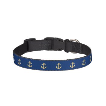 Anchors Sea Dog Collar by DizzyDebbie at Zazzle