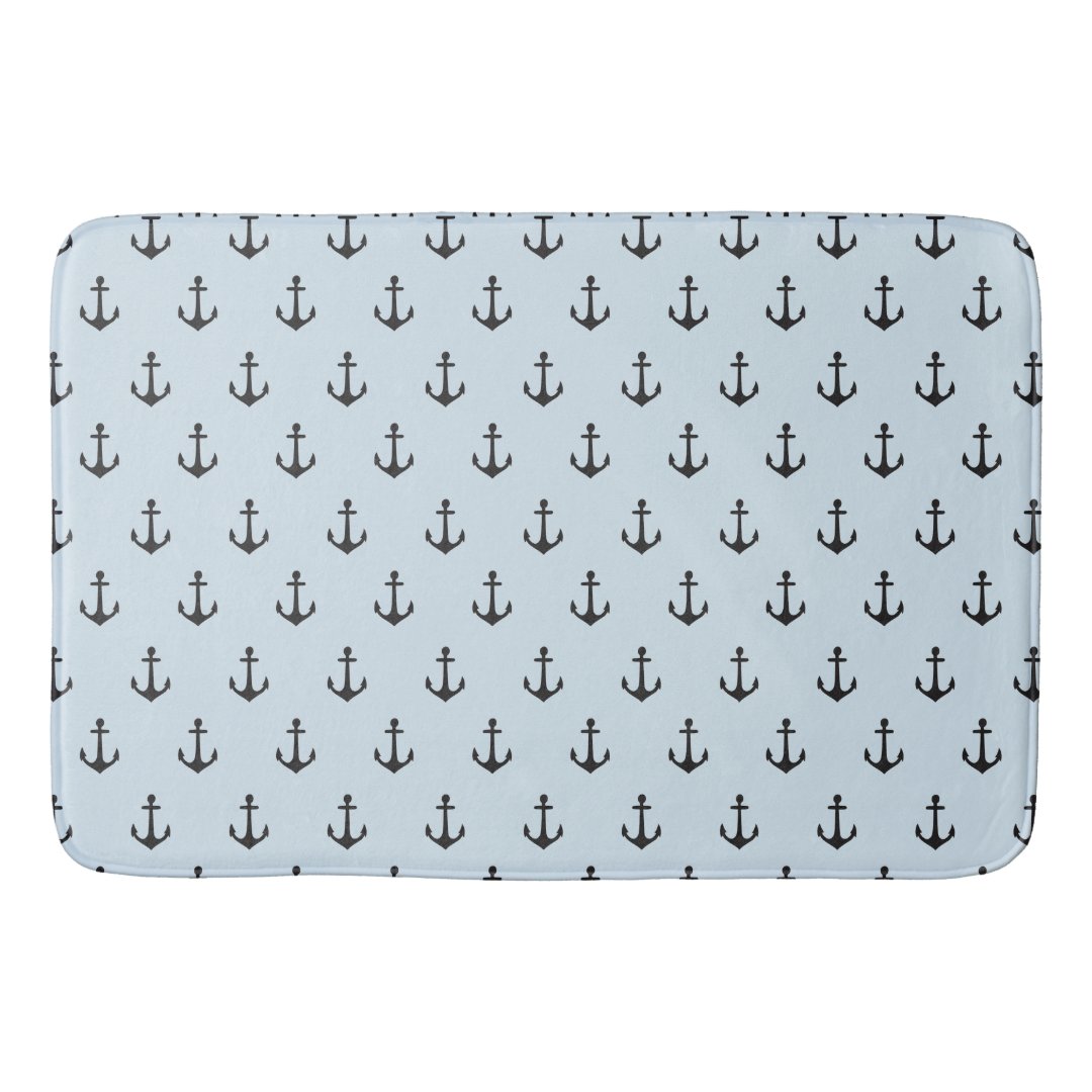 Anchors Silhouette Floor Mat Zazzle