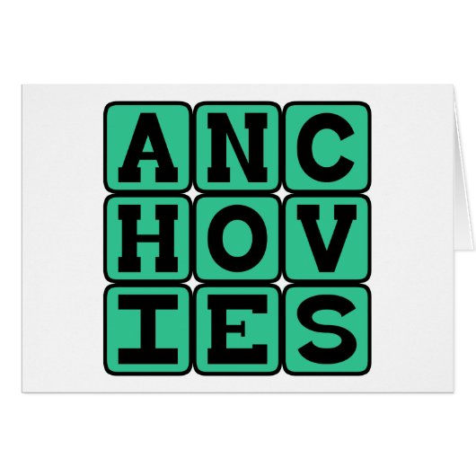 Anchovies, Pizza Topping (Front Horizontal)