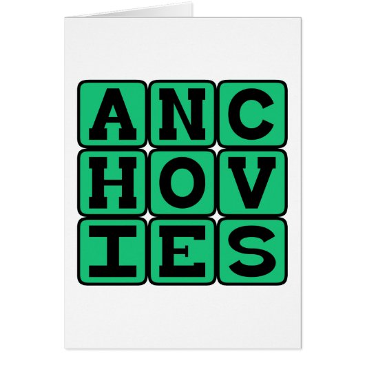 Anchovies, Tasty Salad Topping (Front)