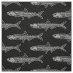 Anchovy Pattern - Black and 30% Gray Fabric