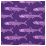 Anchovy Pattern - Light Violet and Deep Purple Fabric