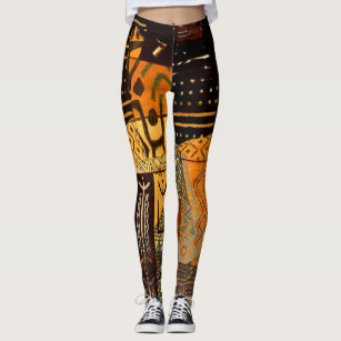 Set Of 6 ASSORTED Trad Print Leggings - African Women's Clothing