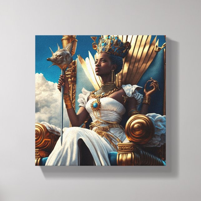 ancient African-Egyptian qeen Canvas Print (Front)