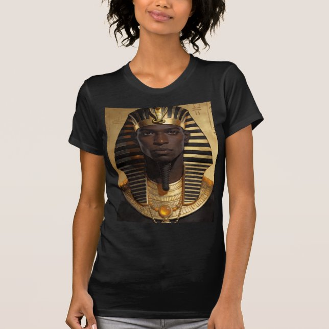 Ancient African King Modern Art T-Shirt (Front)