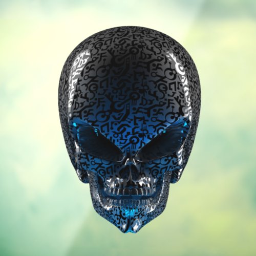 Ancient Alien Skull Window Cling