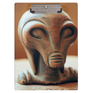Ancient Alien Statue Clipboard